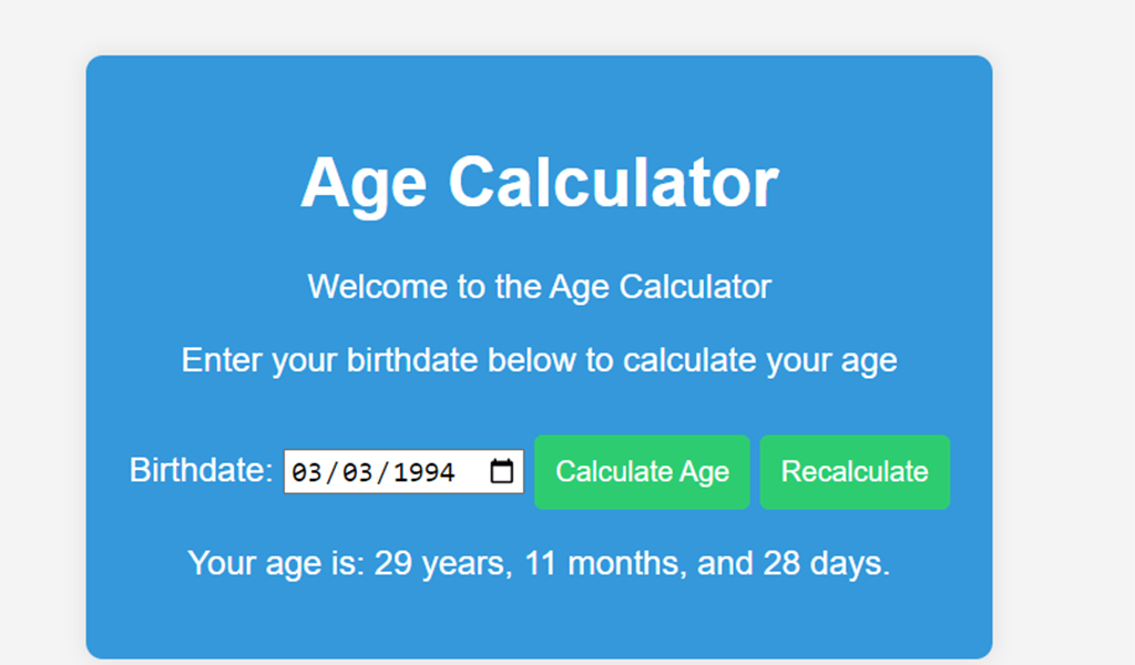 Age Calculator Tools