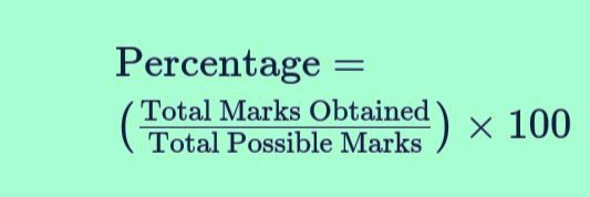 Marks Percentage Calculator