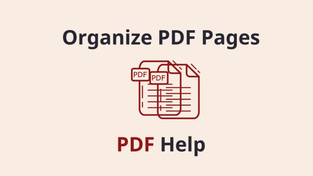 organize pdf