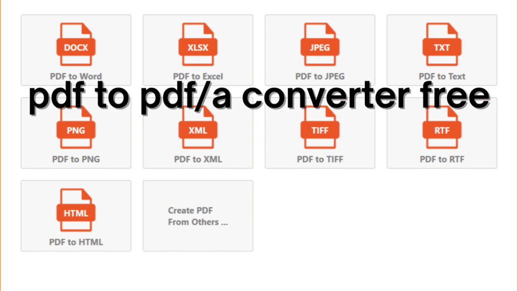 pdf to pdf/a converter free