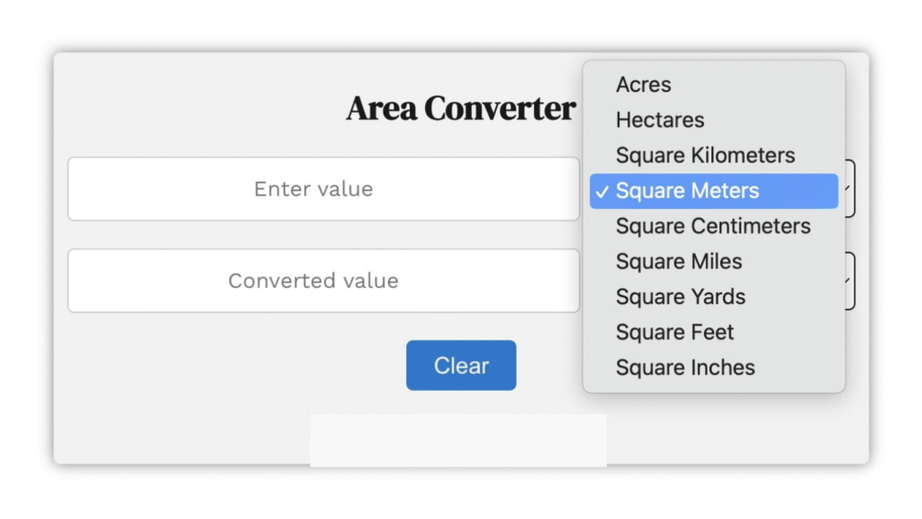 area converter